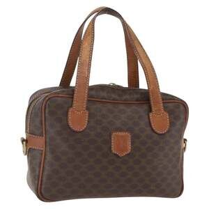 Celine Macadam Handbag Brown